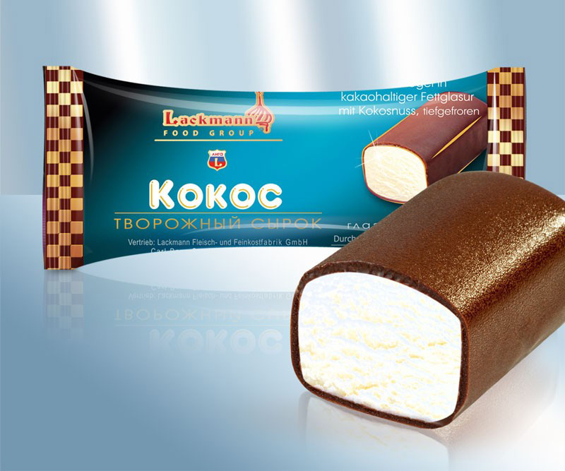 Ice cream, sweet curd cheese Baza